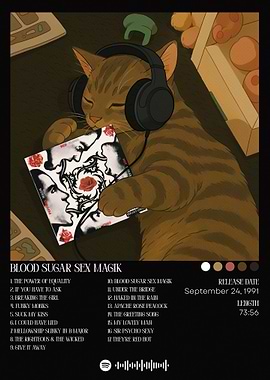 Cat Listening to Red Hot Chili Peppers