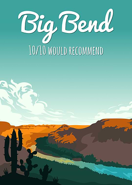 Big Bend National Park Travel Art