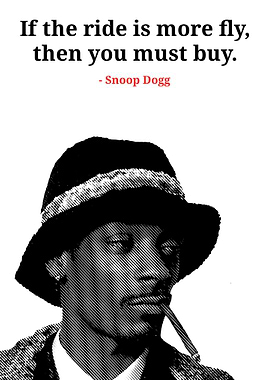 Snoop Dogg Quote Black and White