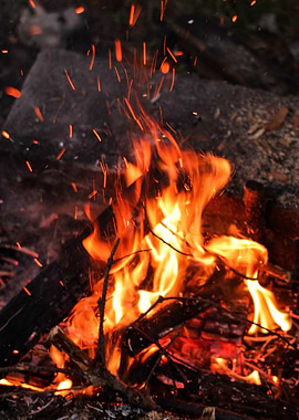 Campfire with Sparks