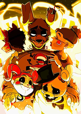 Five Nights at Freddy's Group Illustration