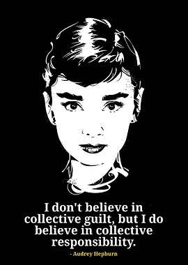 Audrey Hepburn Quote Portrait