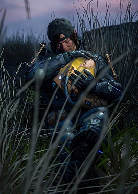 Death Stranding: Sam Porter Bridges and BB