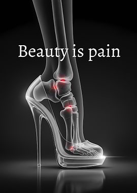 Beauty is pain: High heel xray