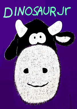 Dinosaur Jr. Cow Illustration