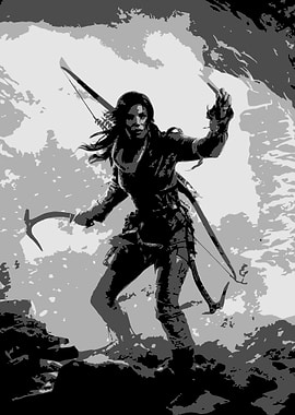 Lara Croft Monochrome Adventure