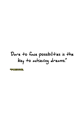 Inspirational Quote: Dare to Dream