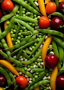 Peas, Beans, Tomatoes