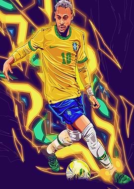 Neymar Jr. Soccer Art