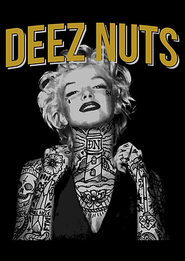 Marilyn Monroe Deez Nuts Tattoo Art