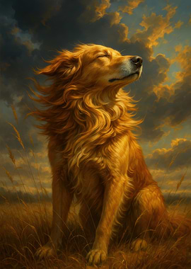 Golden Retriever in Field