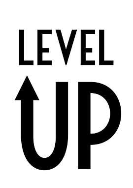 Level Up Text Art