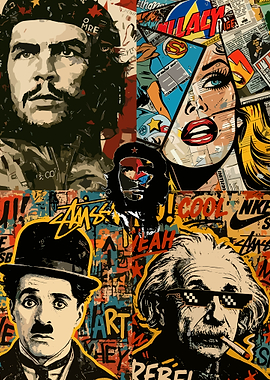 Pop Art Icons Collage