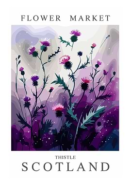 Flower Market Thistle Scotland