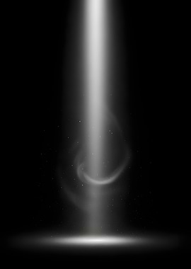 Beam of Light in Darkness