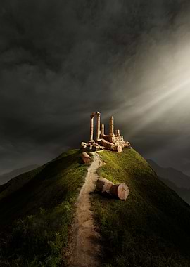 Ancient Ruins on Hilltop