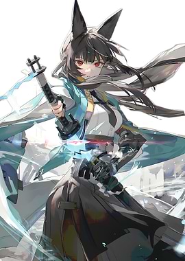 Anime Girl with Sword