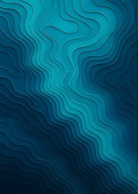 Ocean Floor Topographic Layers