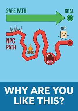 Safe Path vs. NPC Path