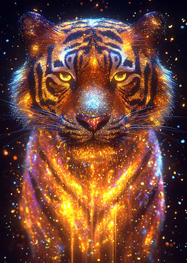 Sparkling Tiger Portrait
