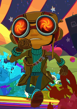 Razputin Aquato in Psychedelic Landscape