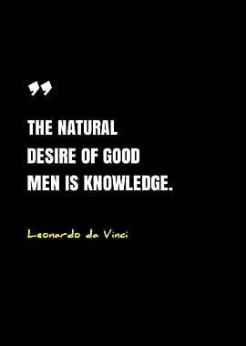 Leonardo da Vinci quote on knowledge