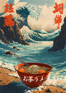 Ramen Bowl by the Sea