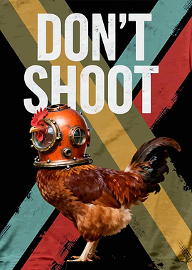 Don't Shoot Chicken with Diving Helmet