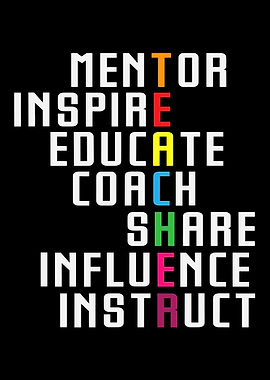 Teacher Qualities Typography Art