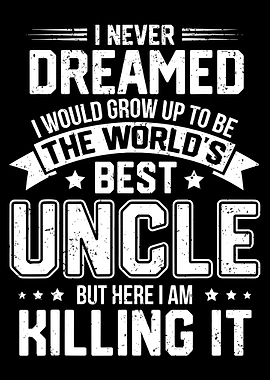 World's Best Uncle Text Art