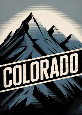 Colorado Mountain Travel Poster