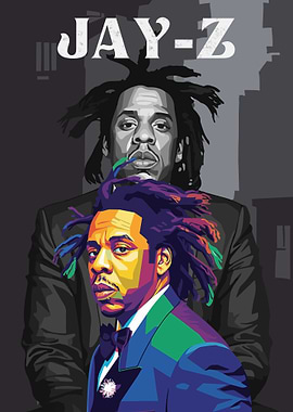Jay-Z Pop Art Portrait