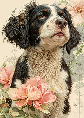 Floral Springer Spaniel