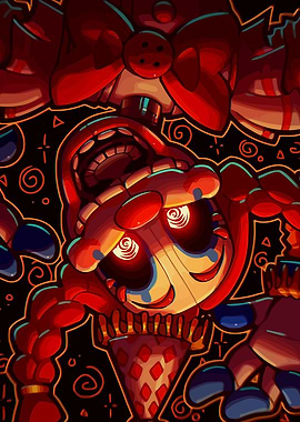 Creepy Doll with Swirling Eyes