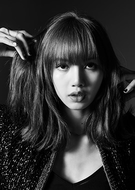 Black and White Portrait of Lisa