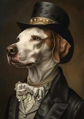 Dog Portrait in Formal Attire