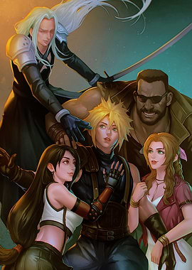 Final Fantasy VII Group Portrait
