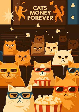 Cats at the Movie Theater