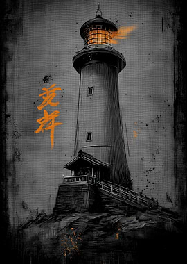 Ukiyo Minimalism Lighthouse