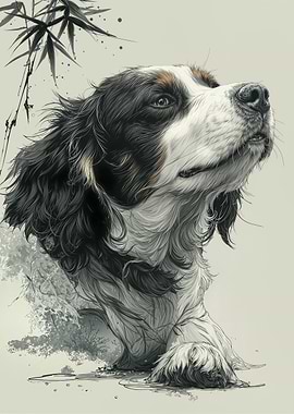 Springer Spaniel Bamboo