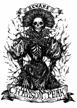Crimson Peak Beware Skeleton