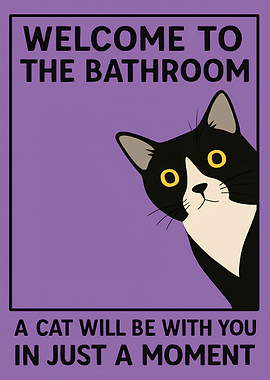 Welcome to the Bathroom Cat