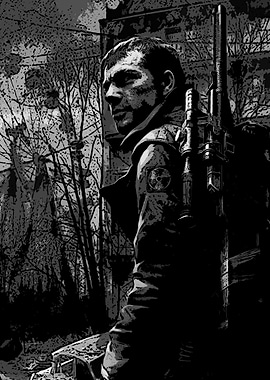 Post-Apocalyptic Stalker with Rifle