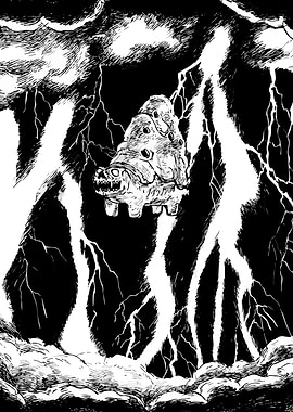 Dark Monster in Storm