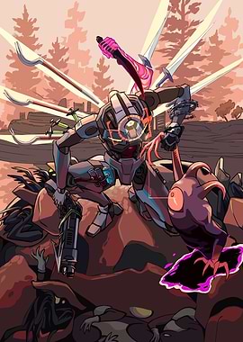 Robot Warrior in Action