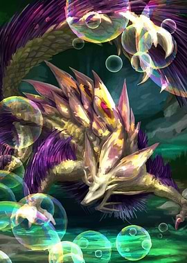 Monster with Bubbles