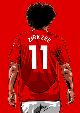 Zirkzee Football Player Art