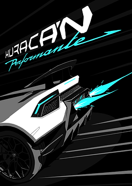 Lamborghini Huracan Performante Illustration