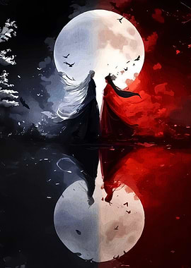 Yin and Yang Lunar Reflection