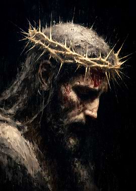 Dramatic Portrait of Jesus